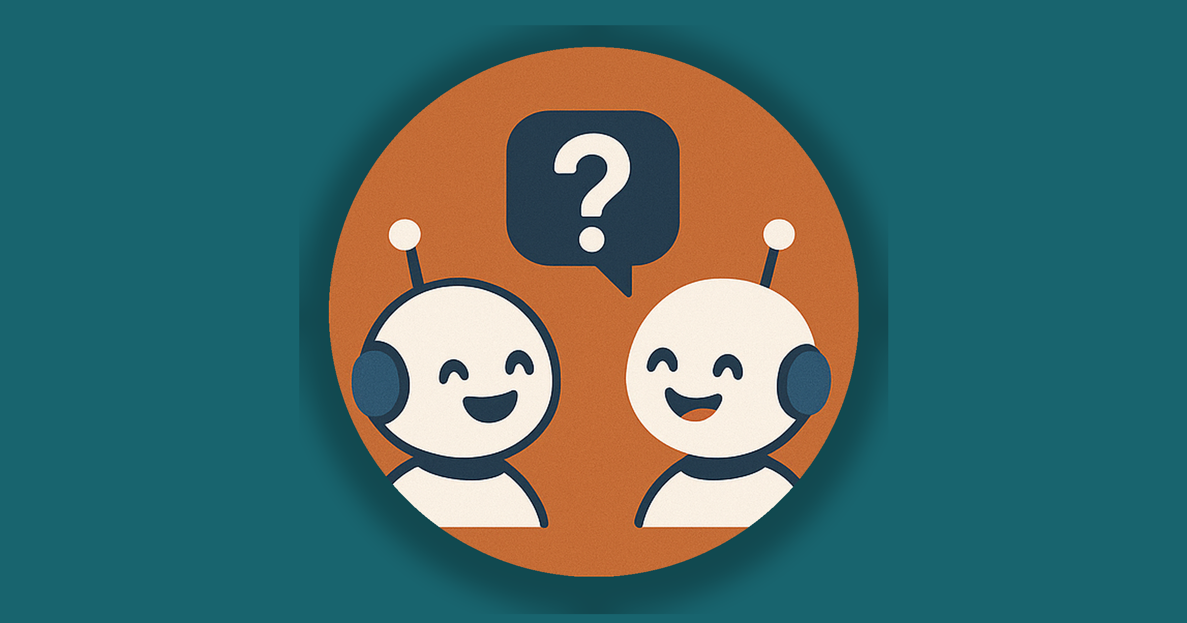 Illustration representing AI debate participants